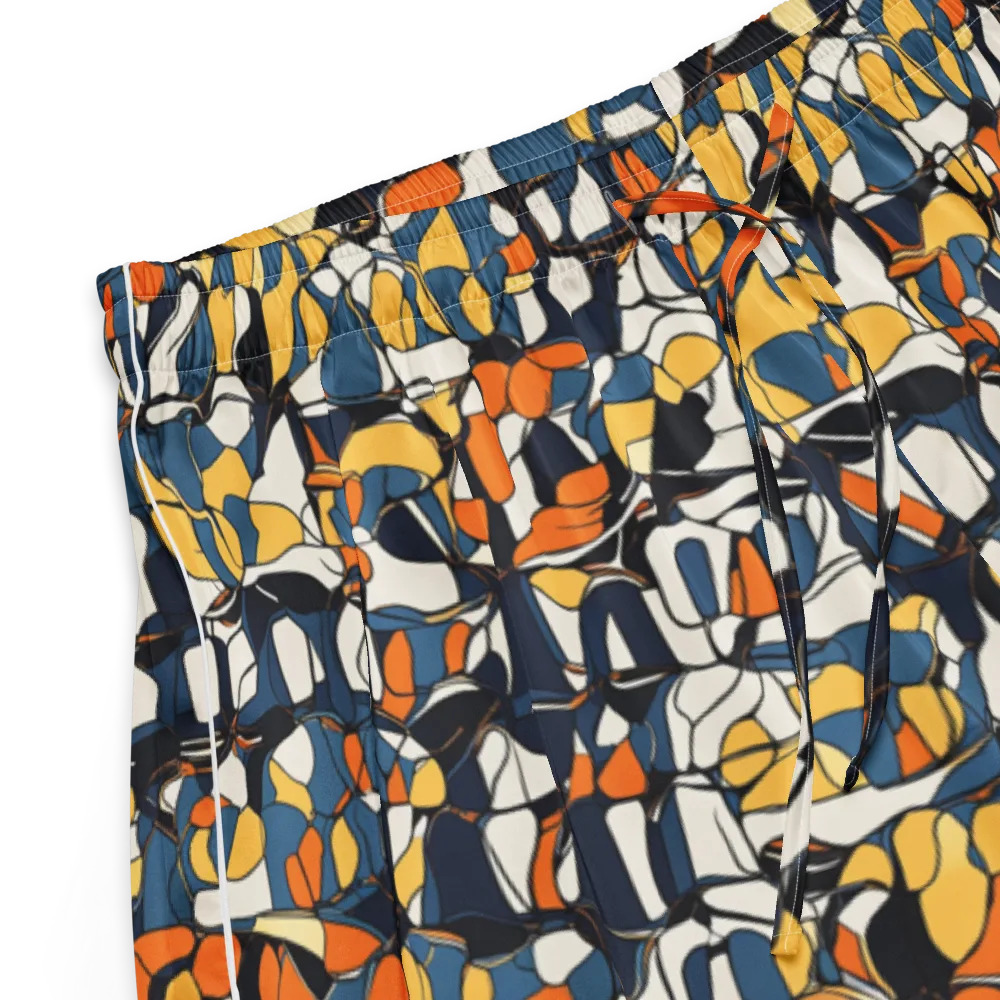 Cobalt Citrus Mosaic on Women's Pajama Shorts — Product details