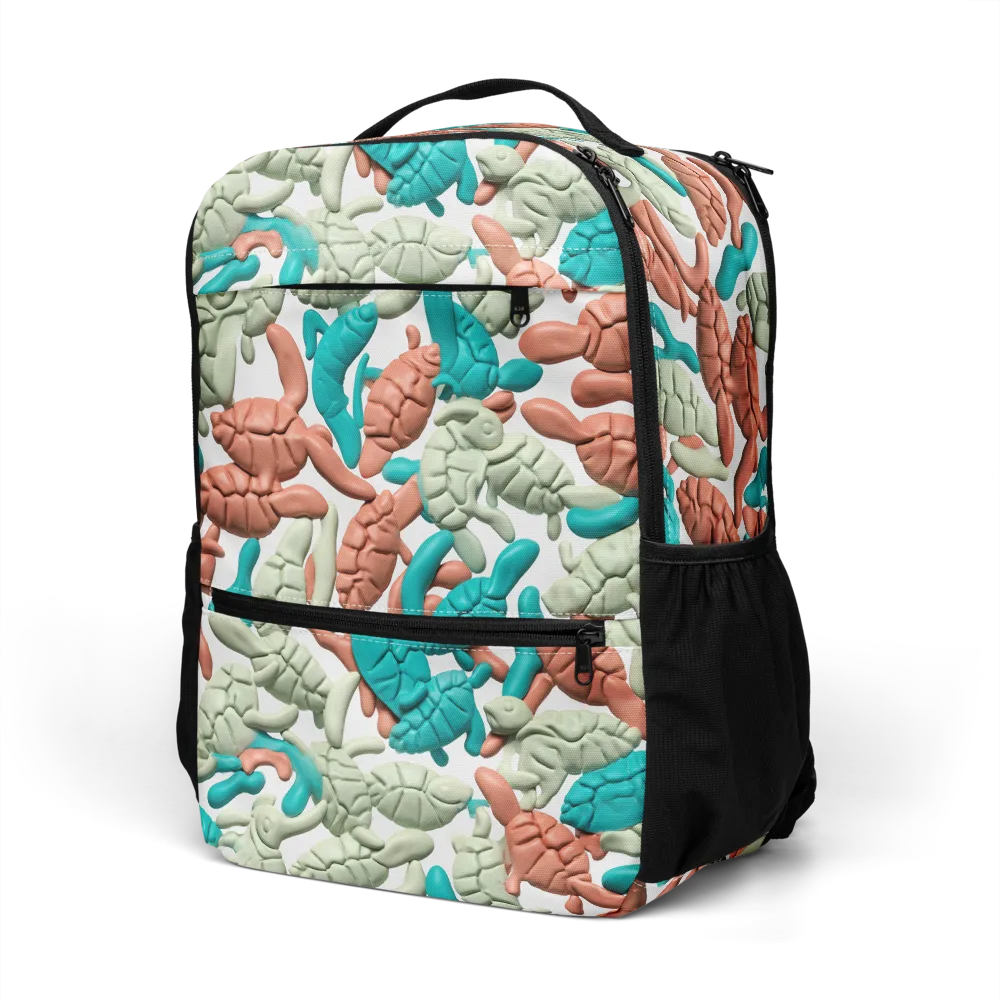 Coral Crustacean on Utility Backpack — Left Front