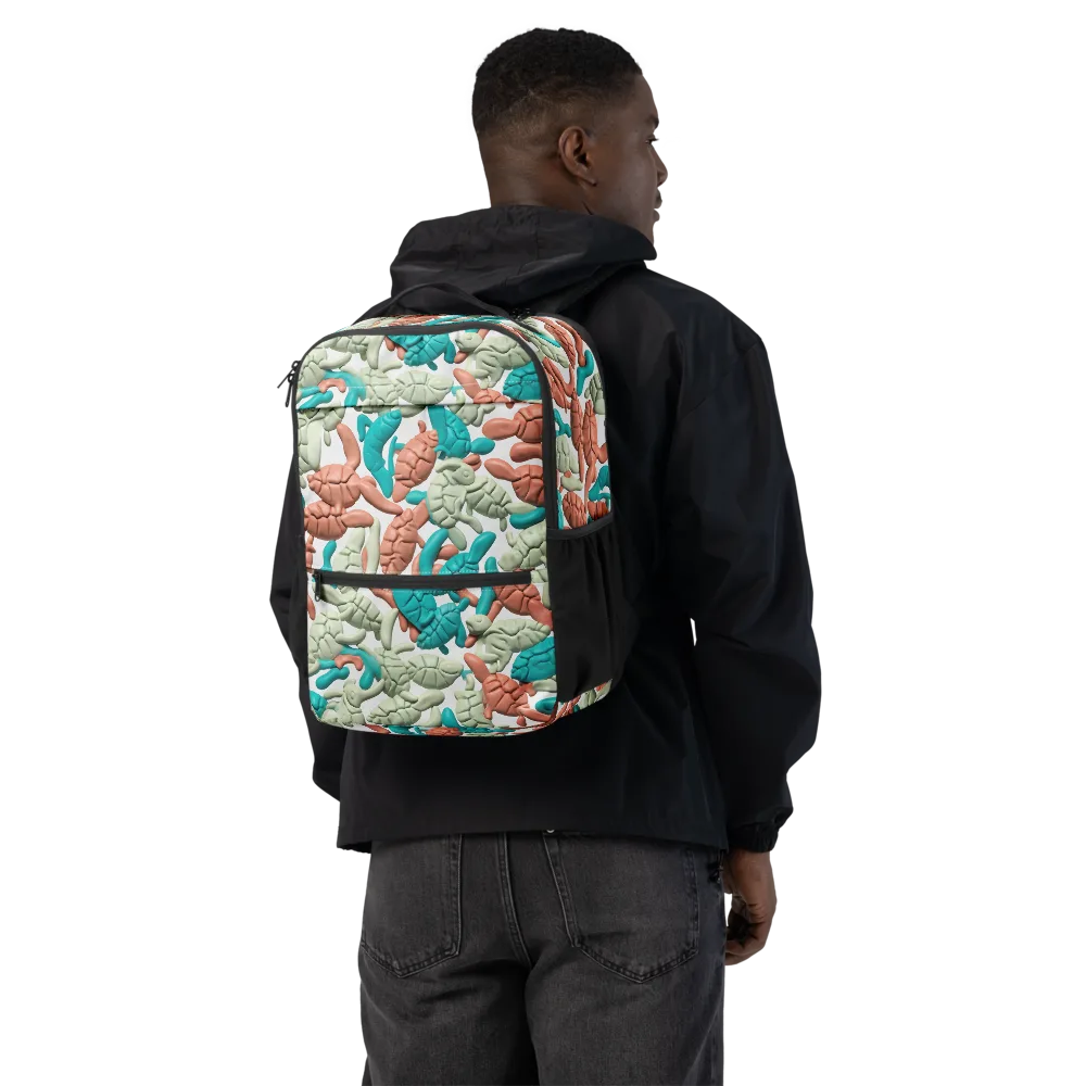 Coral Crustacean on Utility Backpack — Back