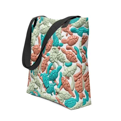 Coral Crustacean on a Tote Bag