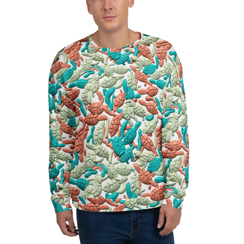Coral Crustacean on Sweatshirt — Front