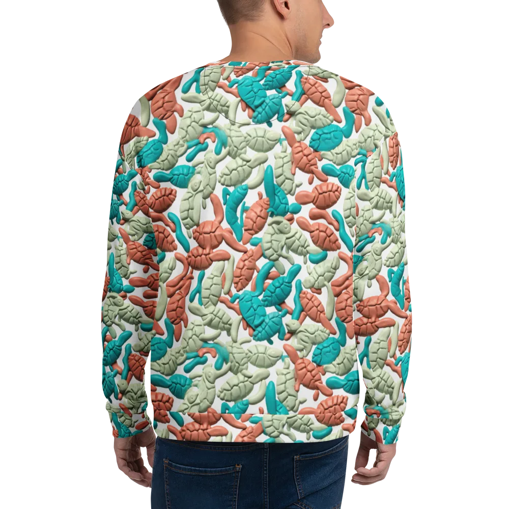Coral Crustacean on Sweatshirt — Back