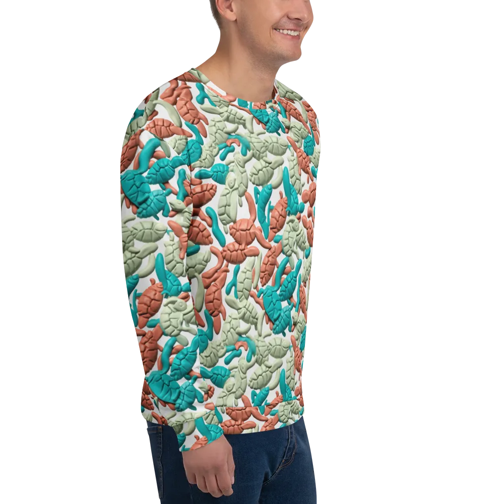 Coral Crustacean on Sweatshirt — Right Front