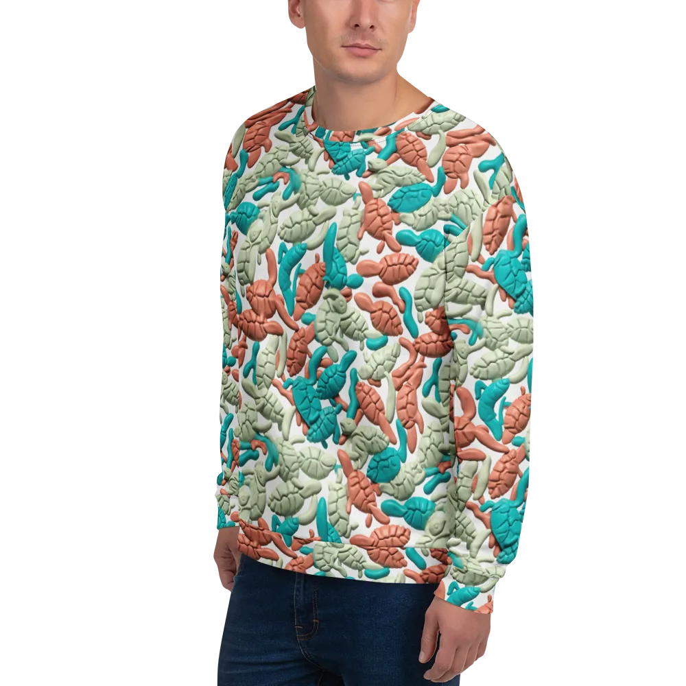 Coral Crustacean on Sweatshirt — Left Front