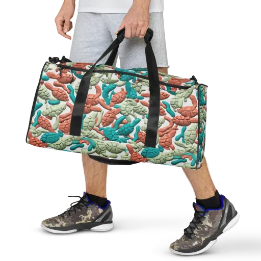 Coral Crustacean on a Duffle Bag