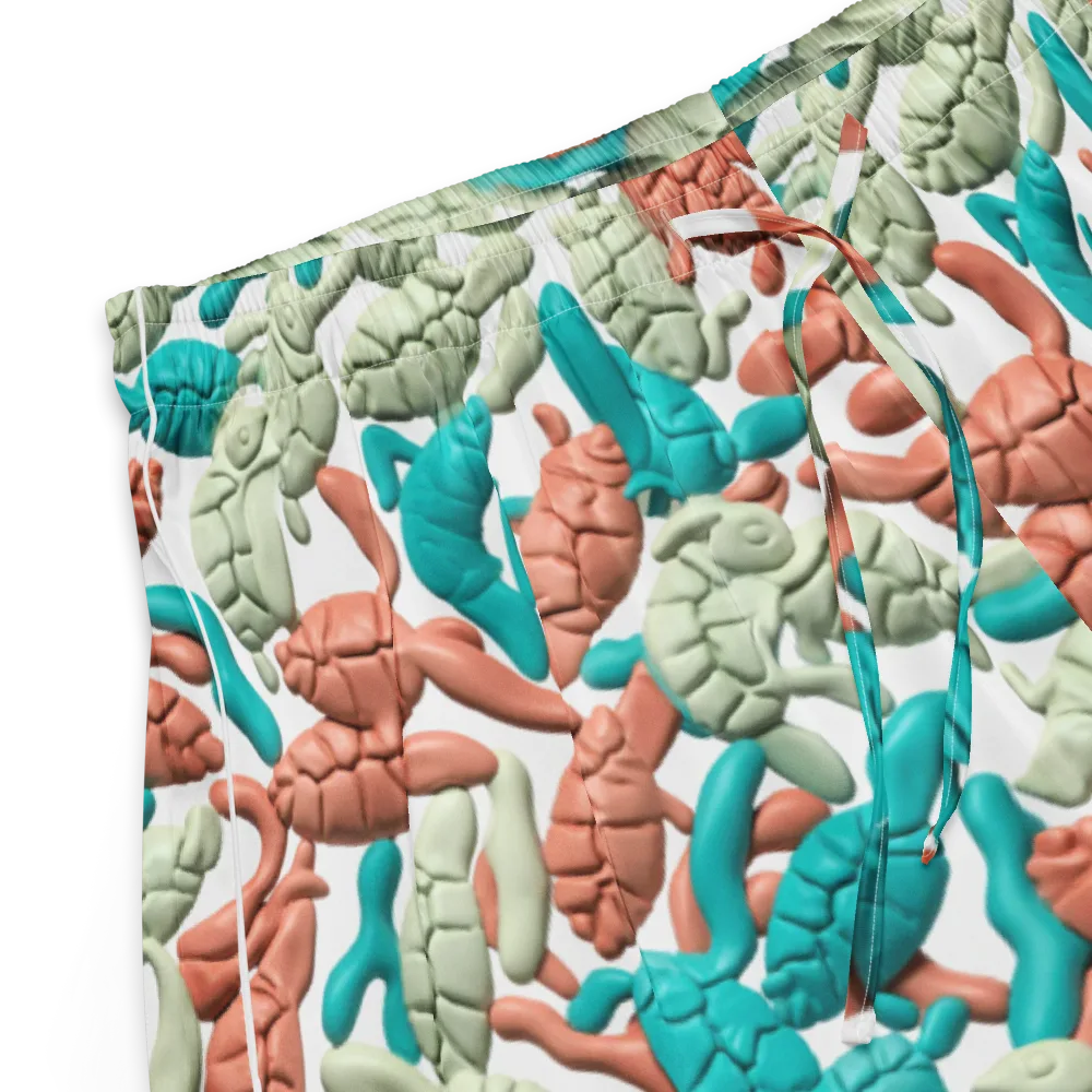 Coral Crustacean on Women's Pajama Shorts — Product details