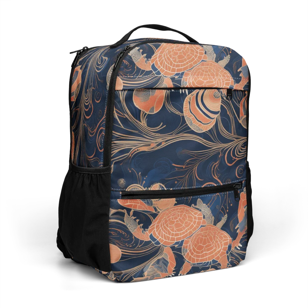 Tidal Filigree on Utility Backpack — Right Front