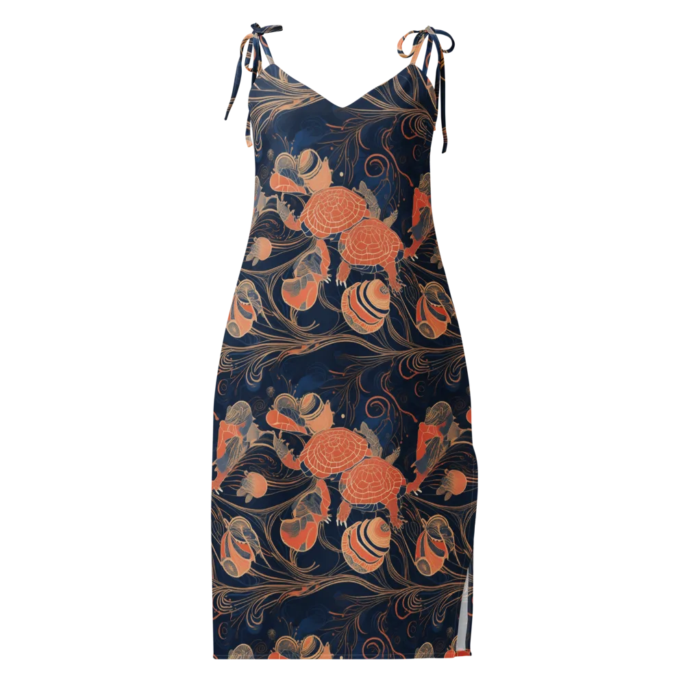 Tidal Filigree on Slip Dress — Front