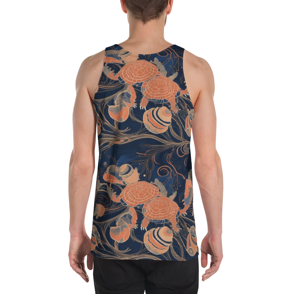 Tidal Filigree on Men's Tank Top — Back