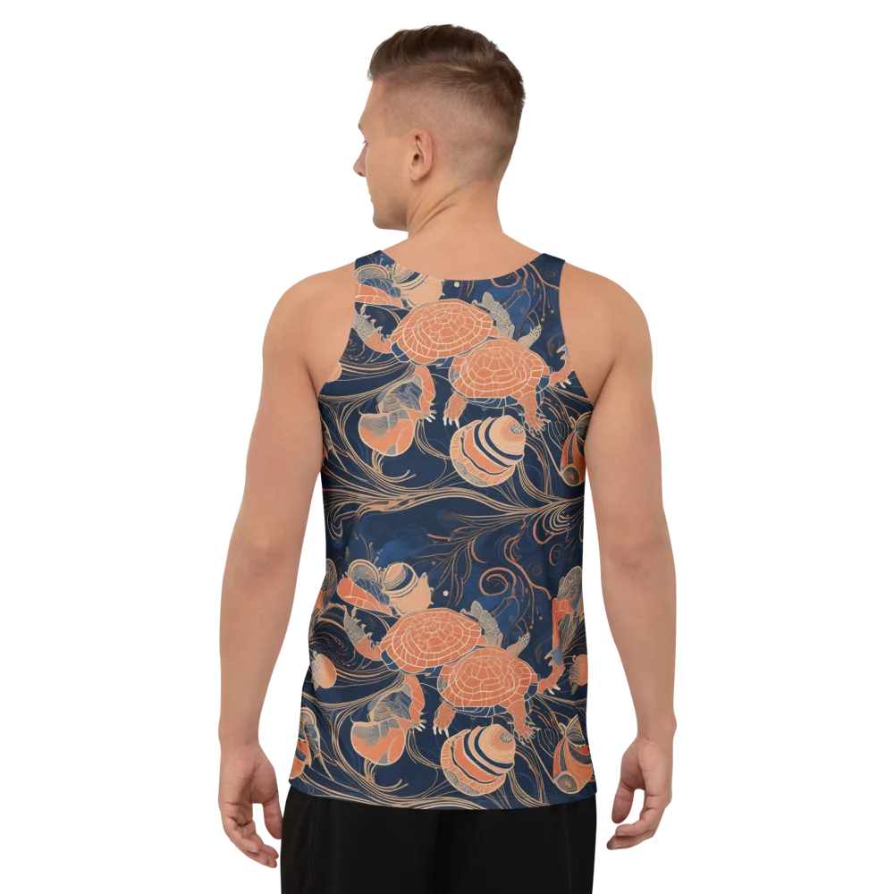 Tidal Filigree on Men's Tank Top — Back