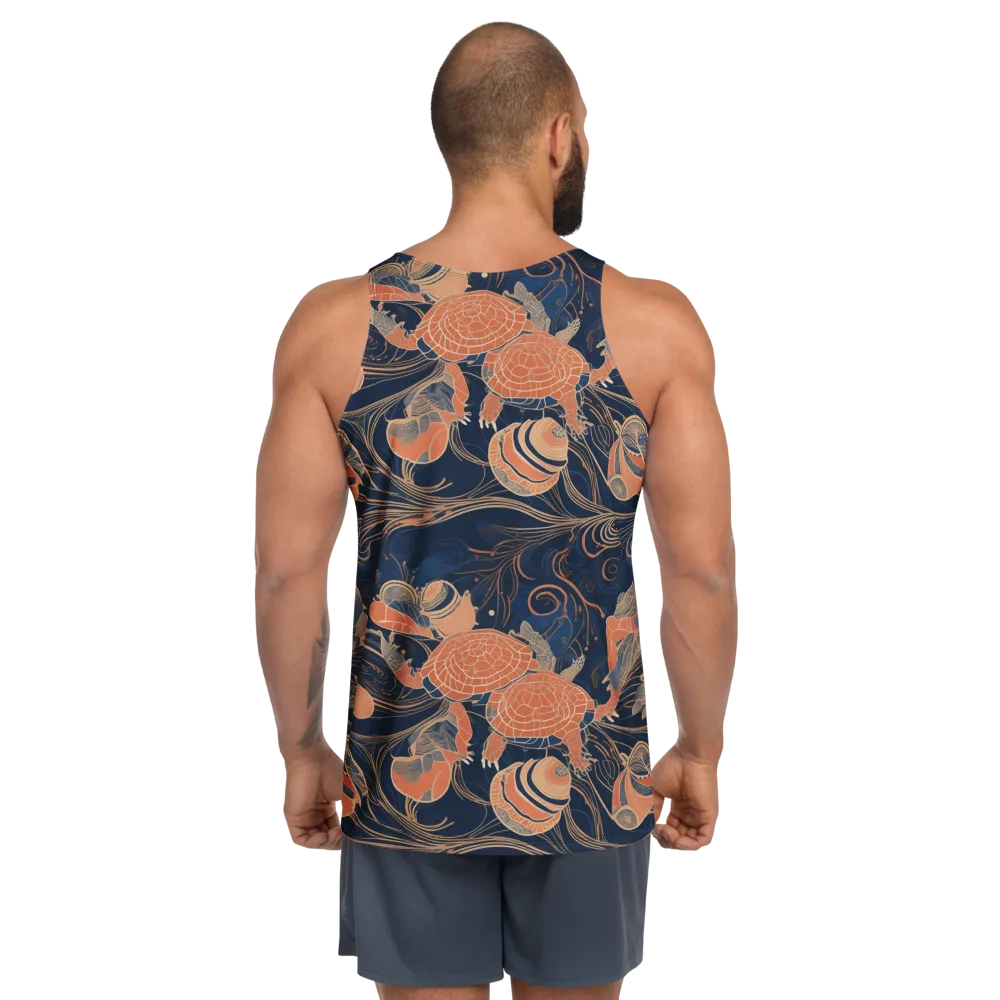 Tidal Filigree on Men's Tank Top — Back