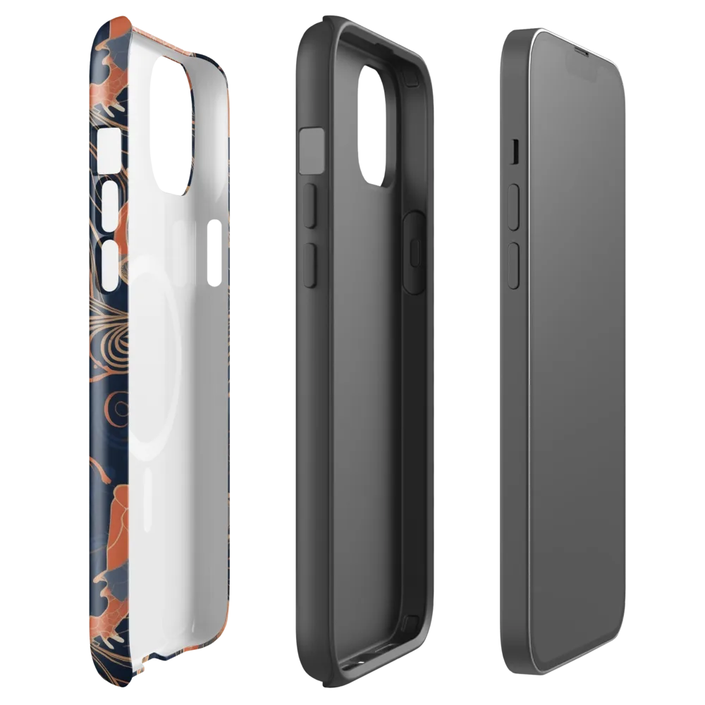 Tidal Filigree on MagSafe Tough Case for iPhone® — Front