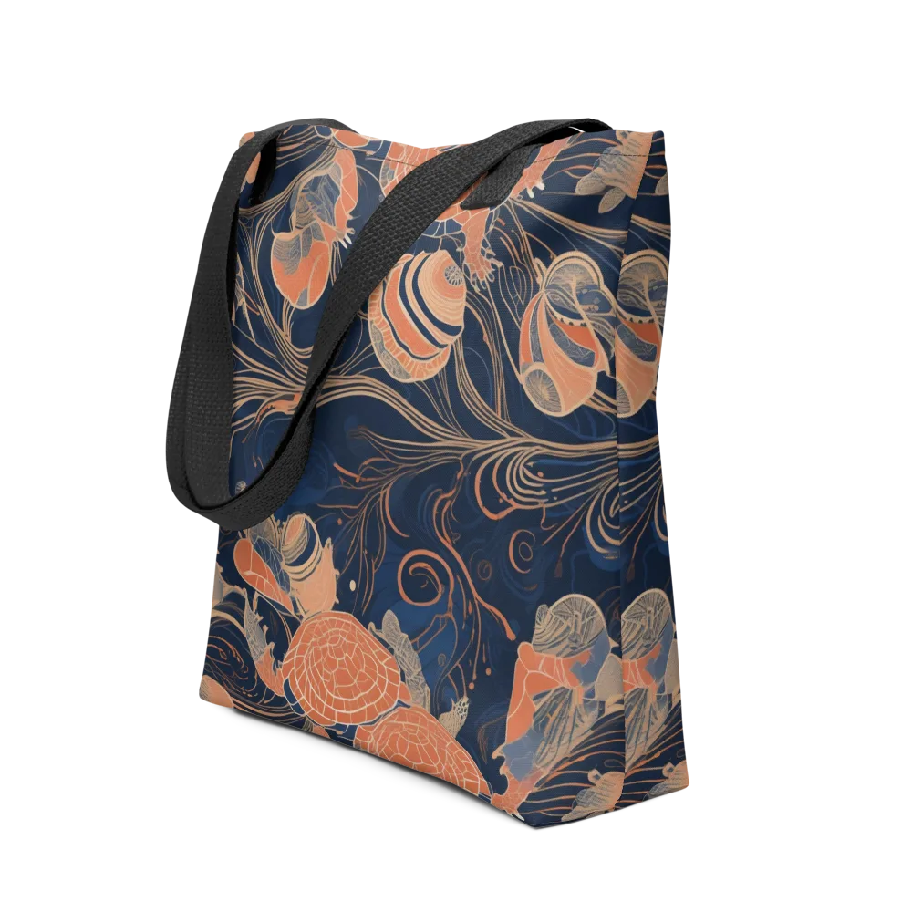 Tidal Filigree on Tote Bag — Front