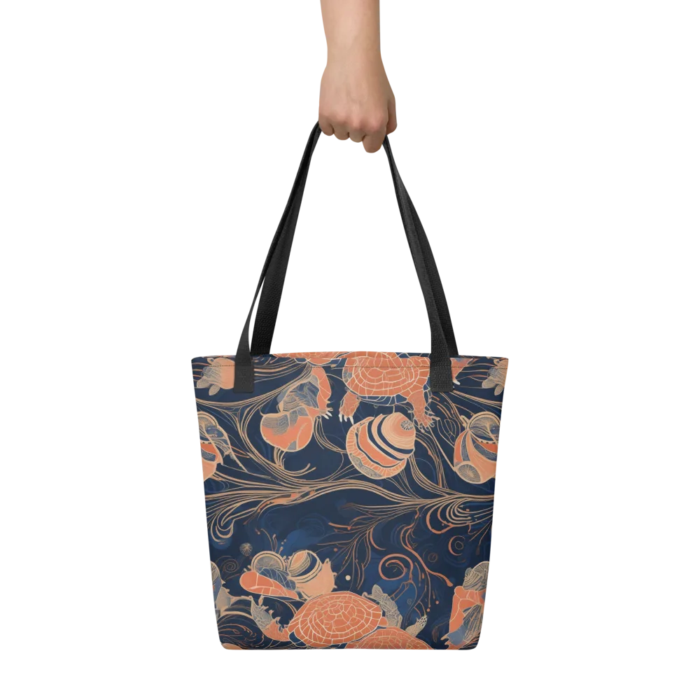 Tidal Filigree on Tote Bag — Front