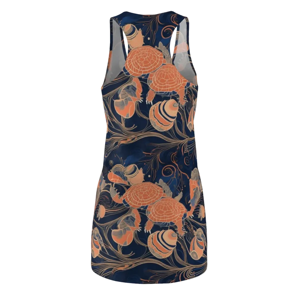 Tidal Filigree on Racerback Dress — Back