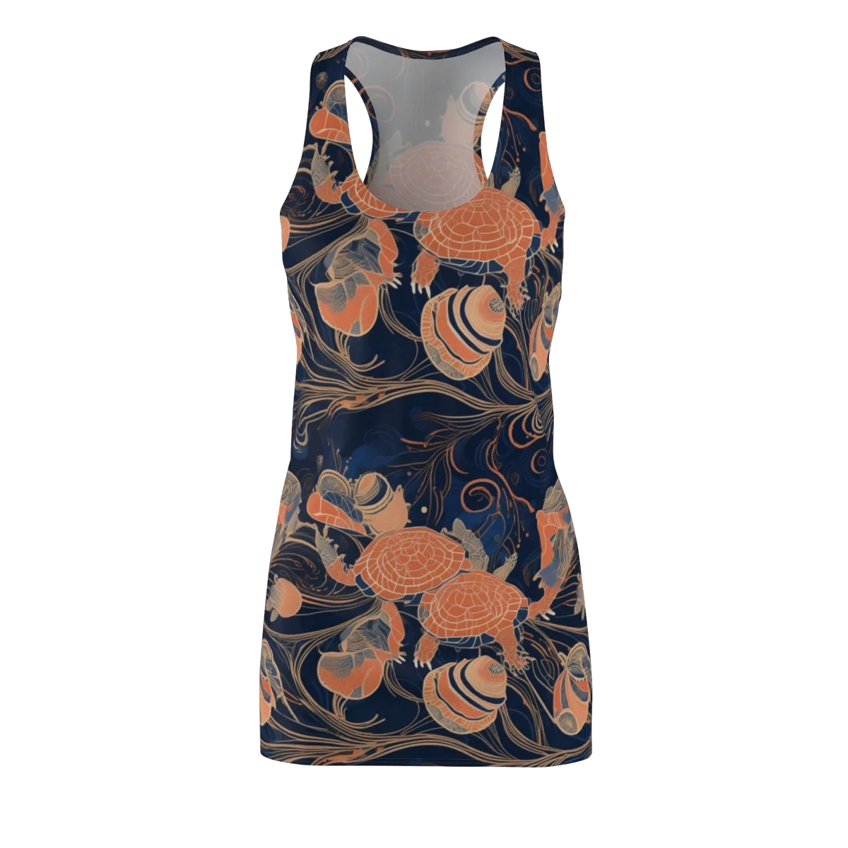 Tidal Filigree on Racerback Dress — Front