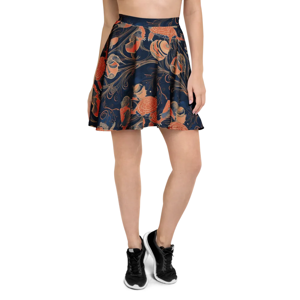 Tidal Filigree on Skater Skirt — Front
