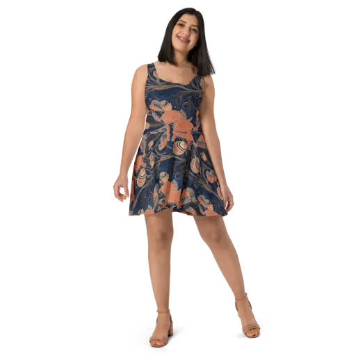 Tidal Filigree on a Skater Dress