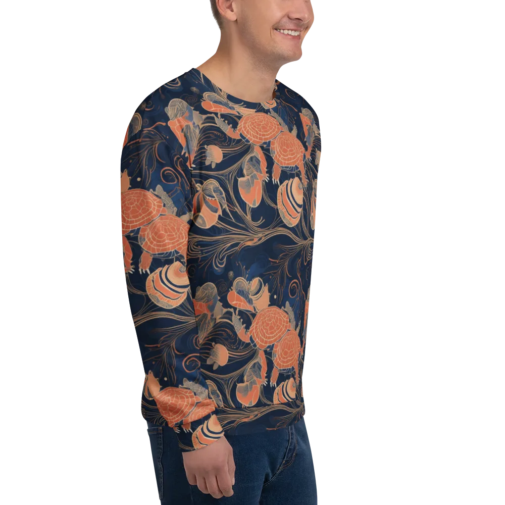 Tidal Filigree on Sweatshirt — Right Front