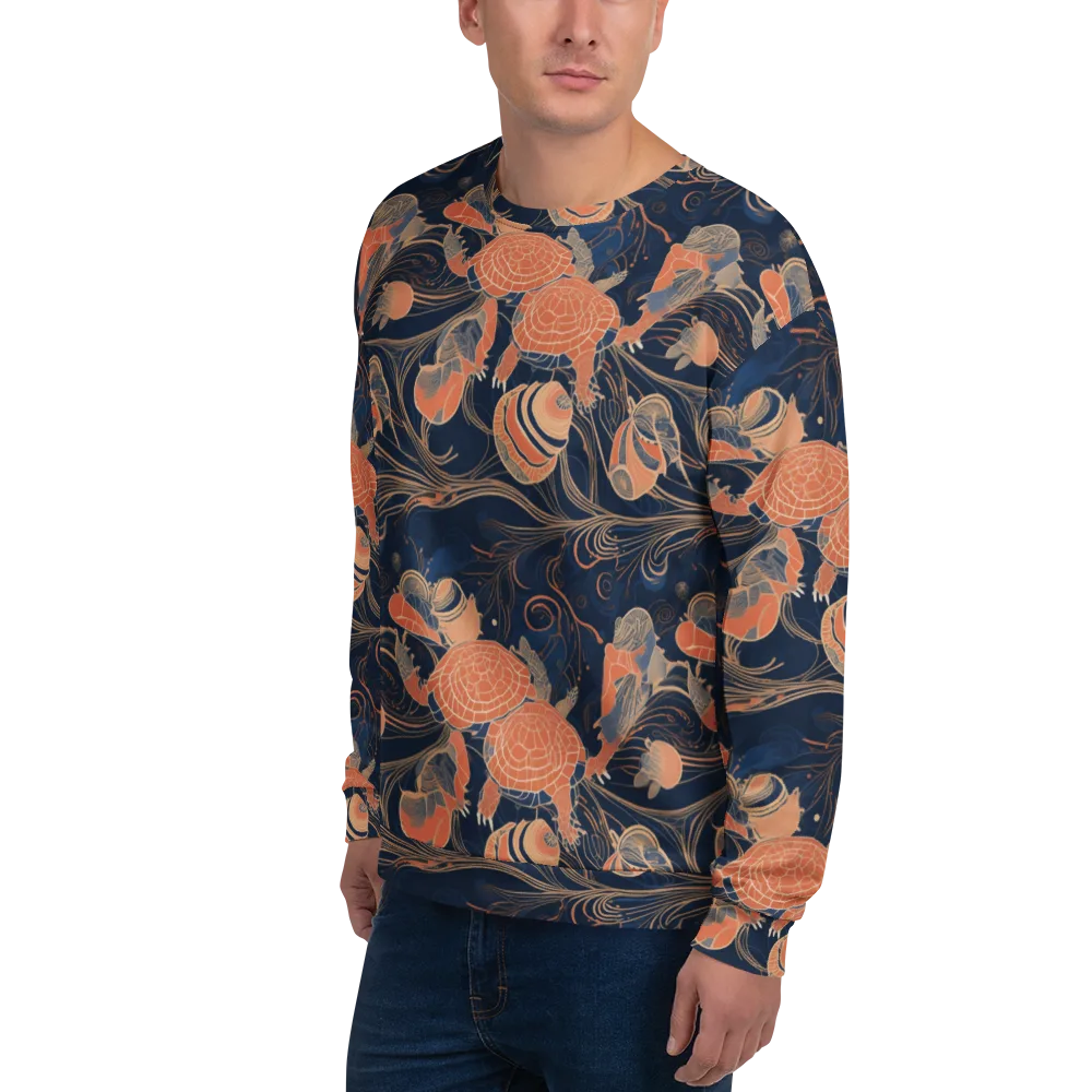 Tidal Filigree on Sweatshirt — Left Front