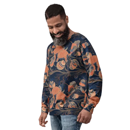Tidal Filigree on a Sweatshirt