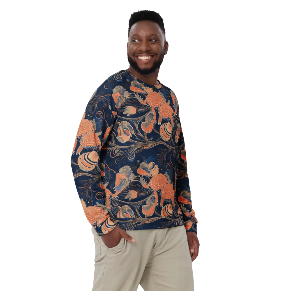 Tidal Filigree on Sweatshirt — Front