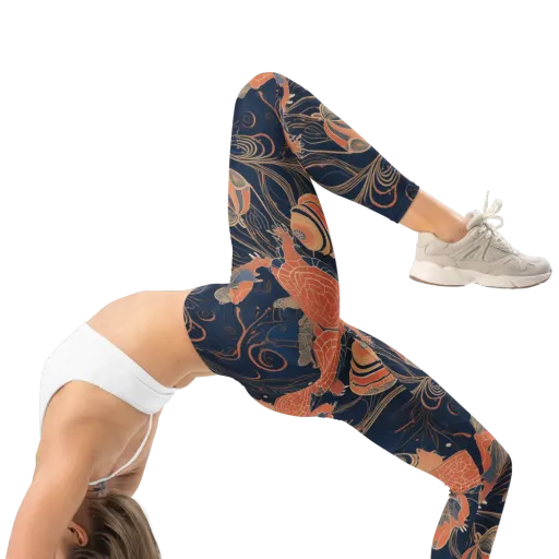 Tidal Filigree on a Leggings