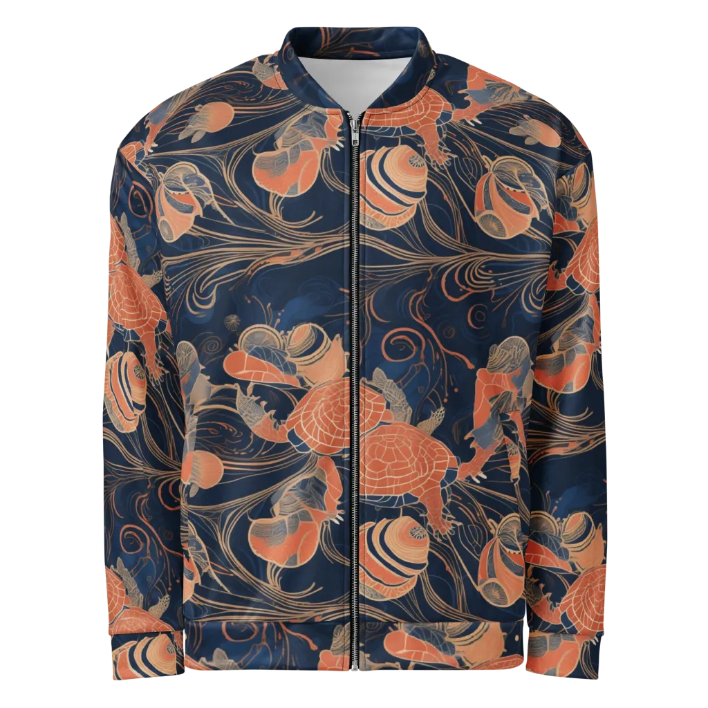 Tidal Filigree on Bomber Jacket — Front