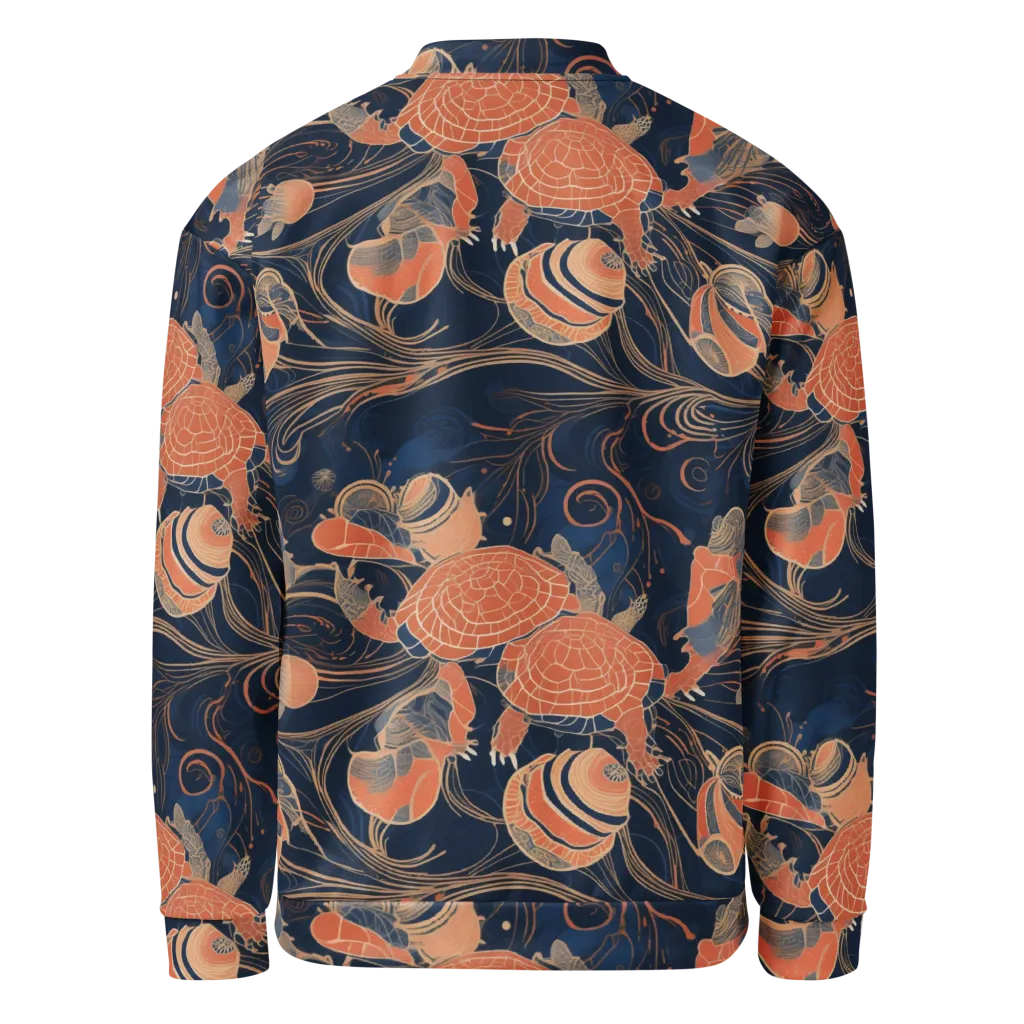 Tidal Filigree on Bomber Jacket — Back