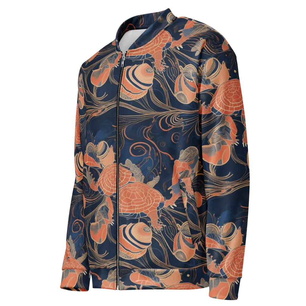 Tidal Filigree on Bomber Jacket — Left Front