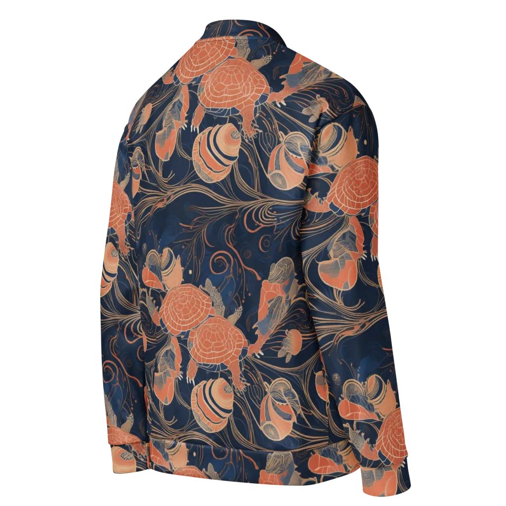 Tidal Filigree on Bomber Jacket — Right Back