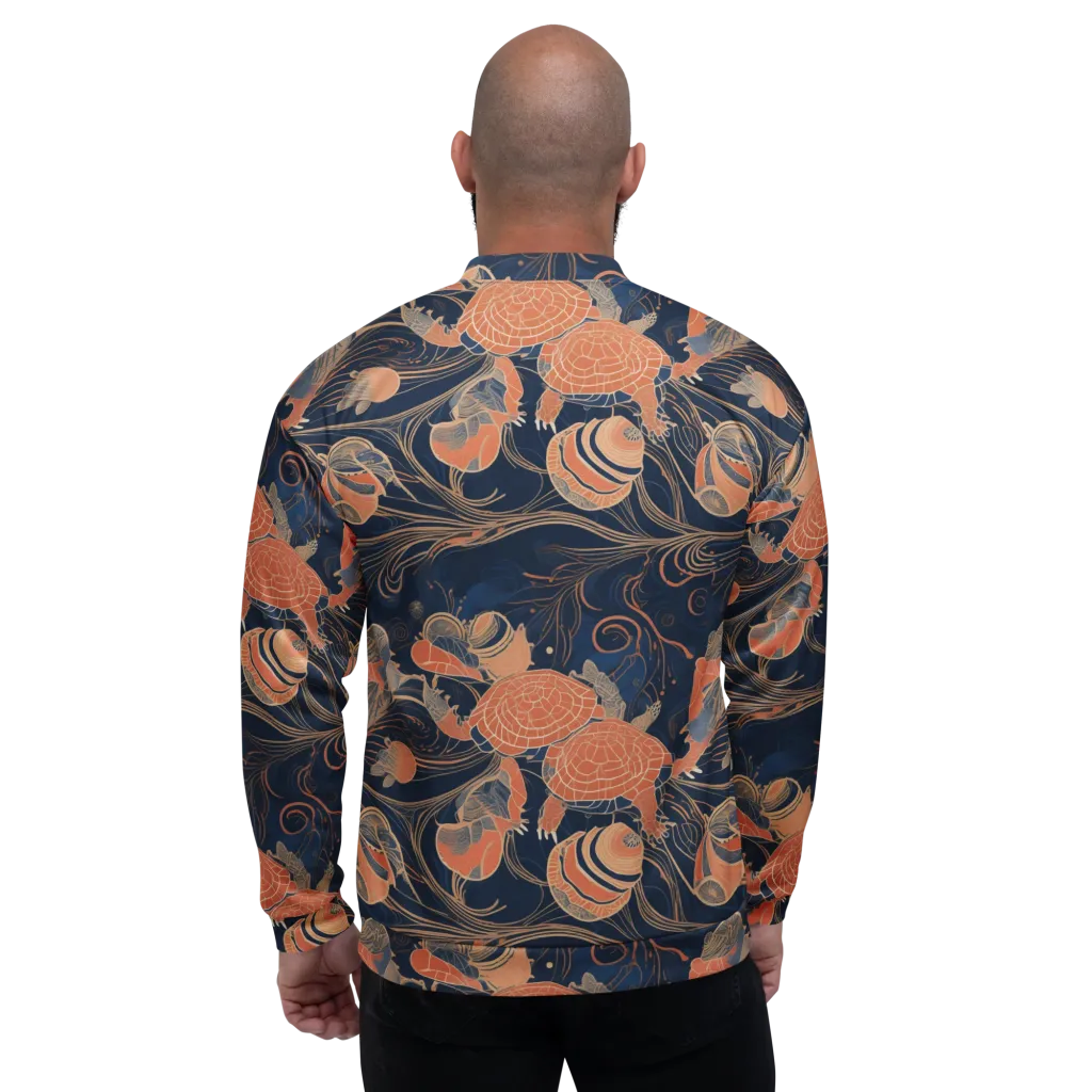 Tidal Filigree on Bomber Jacket — Back