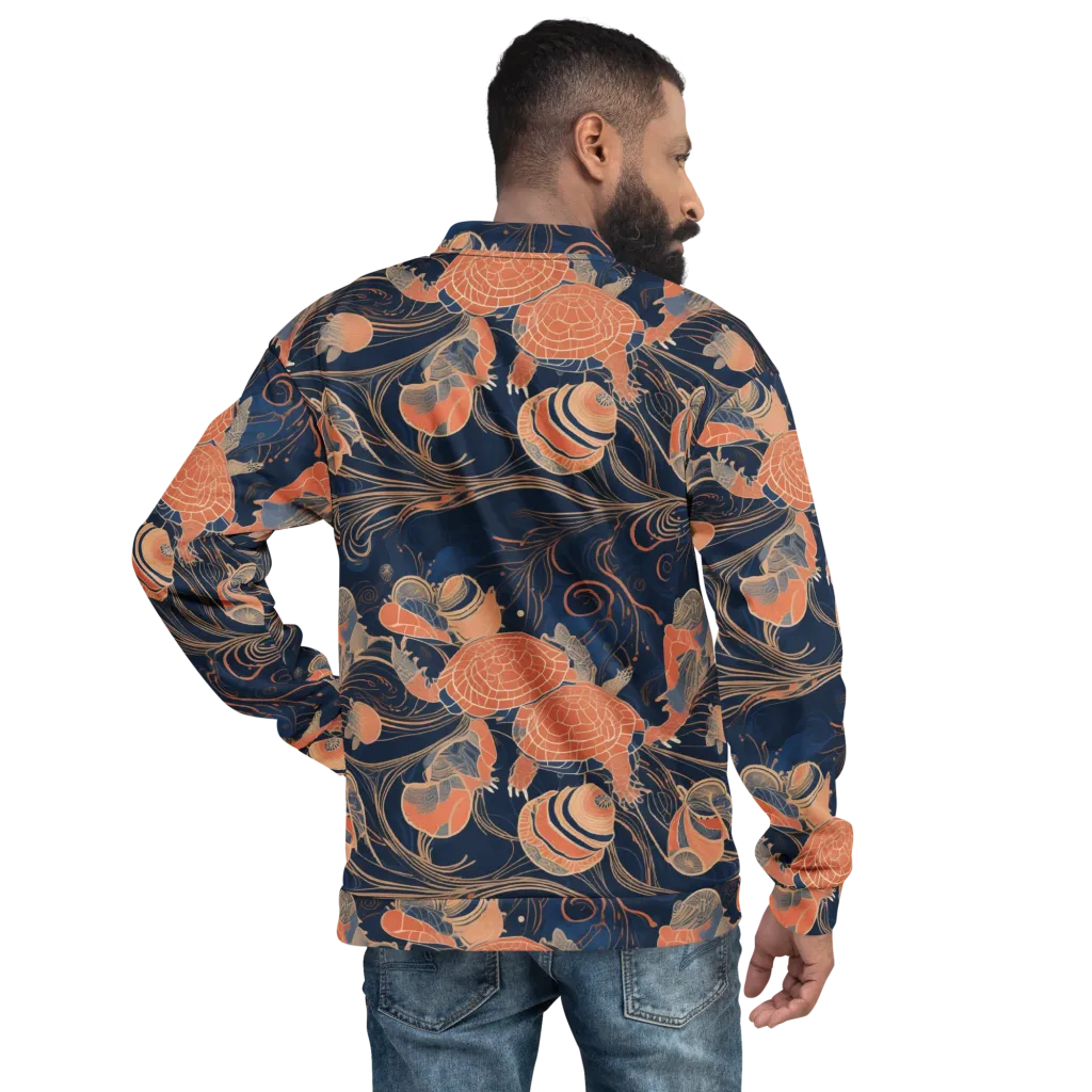 Tidal Filigree on Bomber Jacket — Back