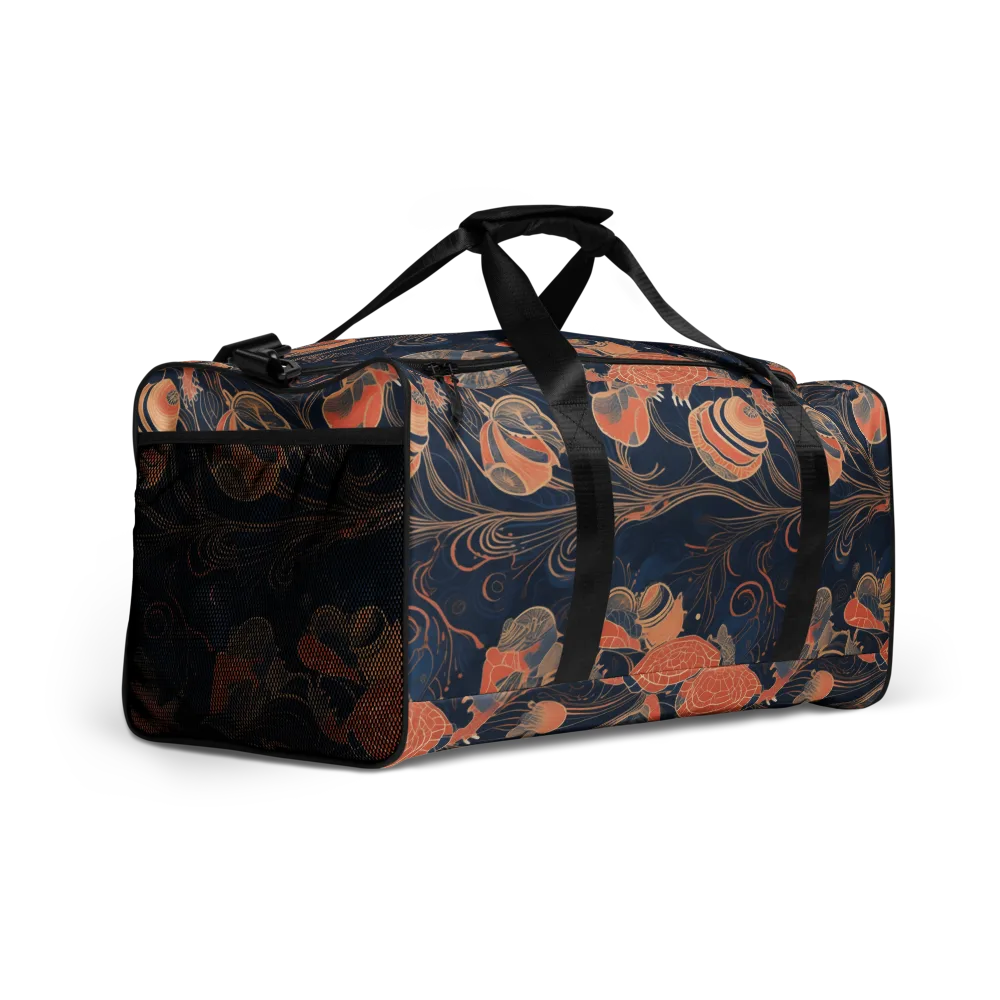 Tidal Filigree on Duffle Bag — Right Front