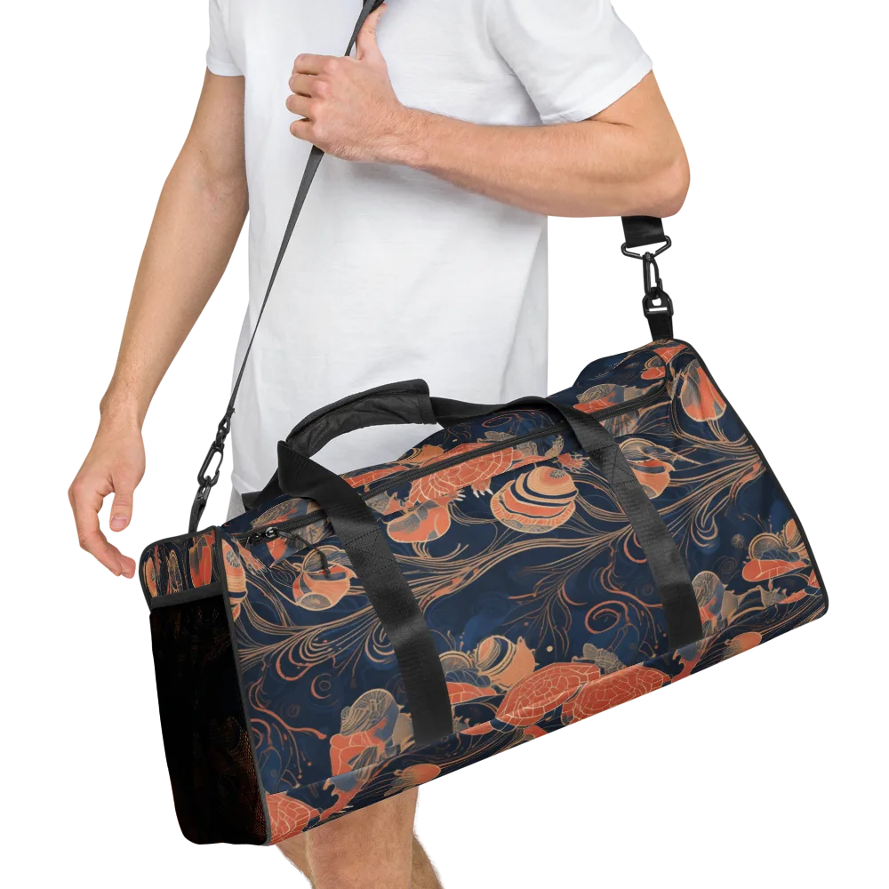 Tidal Filigree on Duffle Bag — Right Front