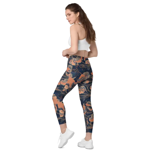 Tidal Filigree on a Leggings with Pockets
