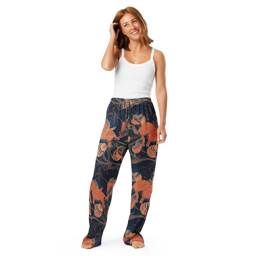 Tidal Filigree on Women's Pajama Pants — Front