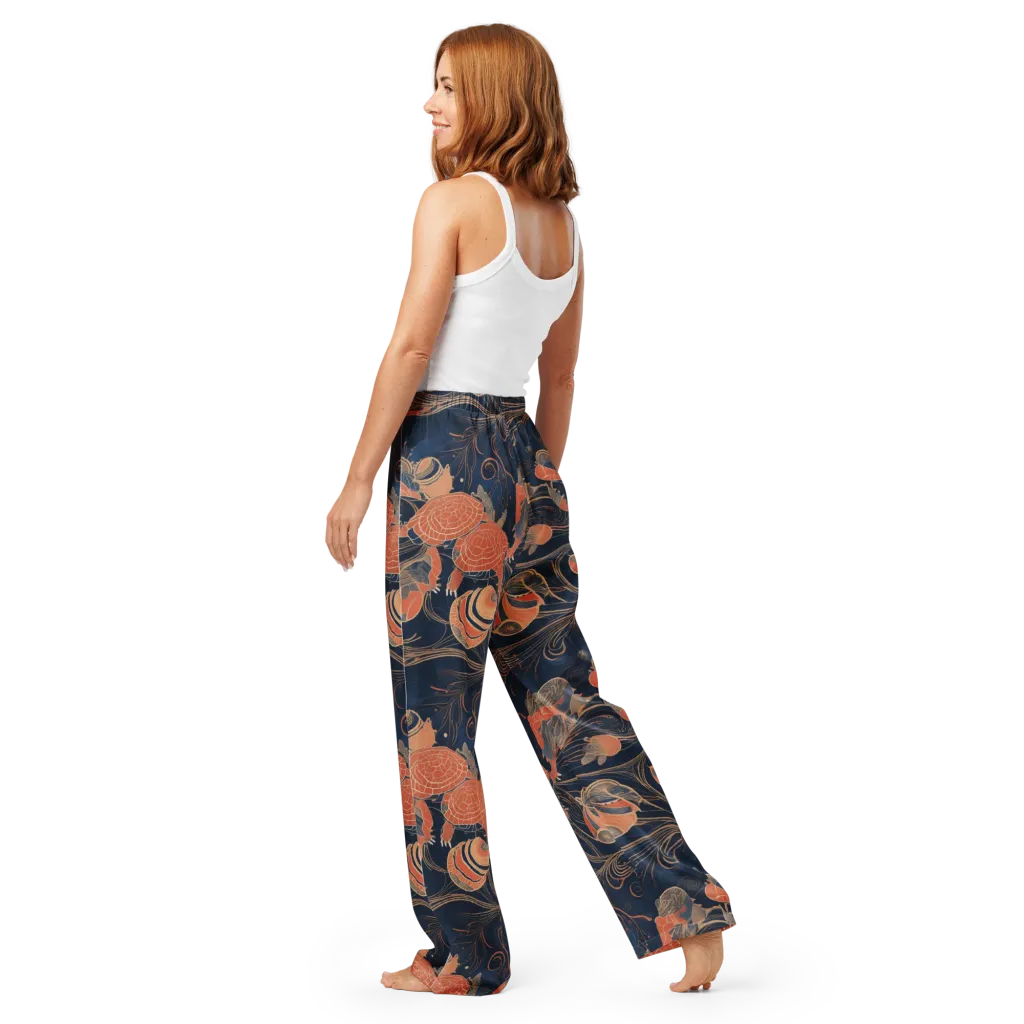 Tidal Filigree on Women's Pajama Pants — Back