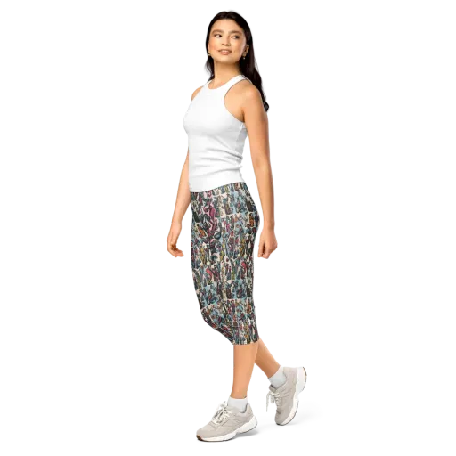 Freakshow Fête on a Capri Leggings