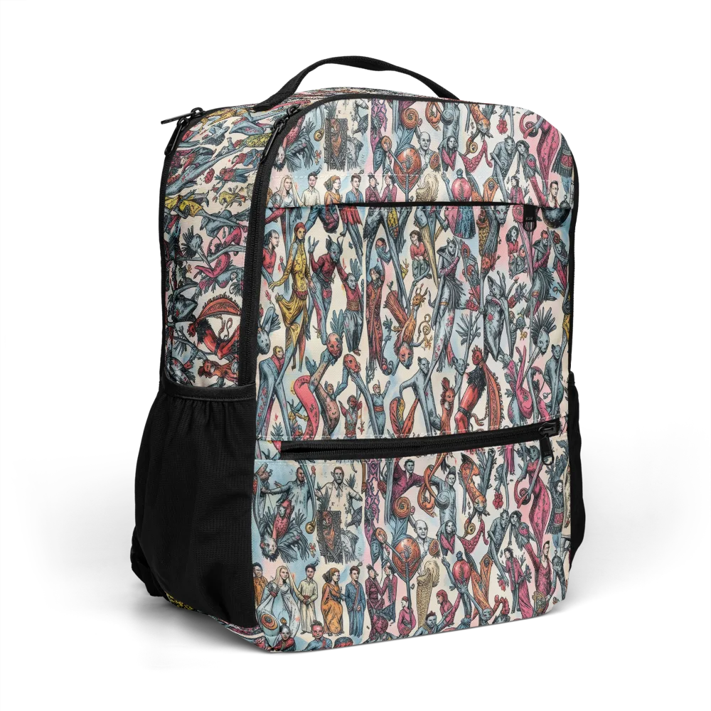 Freakshow Fête on Utility Backpack — Right Front
