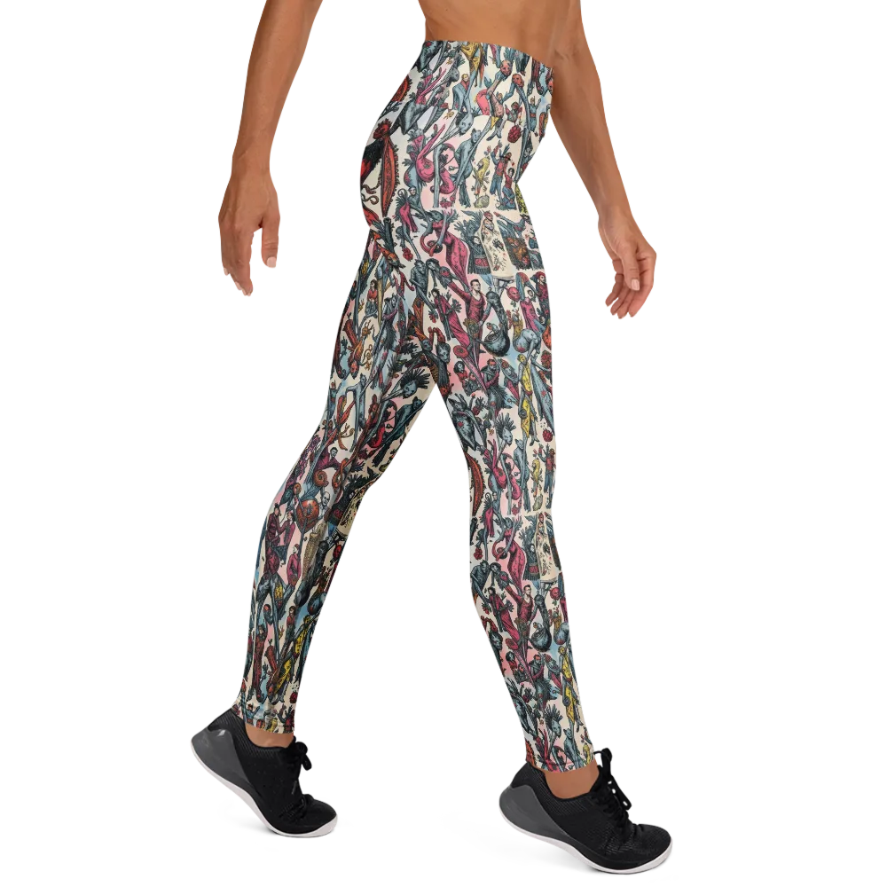 Freakshow Fête on Yoga Leggings — Right