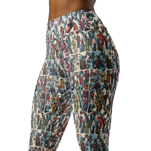 Freakshow Fête on a Yoga Leggings