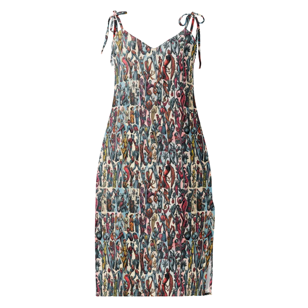 Freakshow Fête on Slip Dress — Front