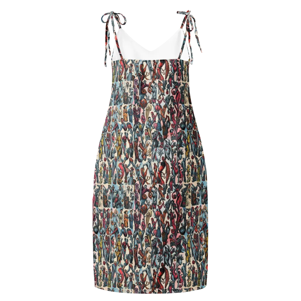 Freakshow Fête on Slip Dress — Back