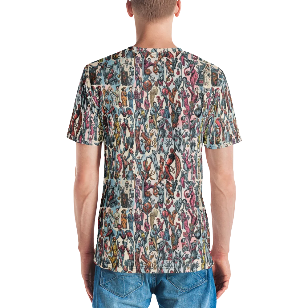 Freakshow Fête on Men's Crew Neck T-Shirt — Back