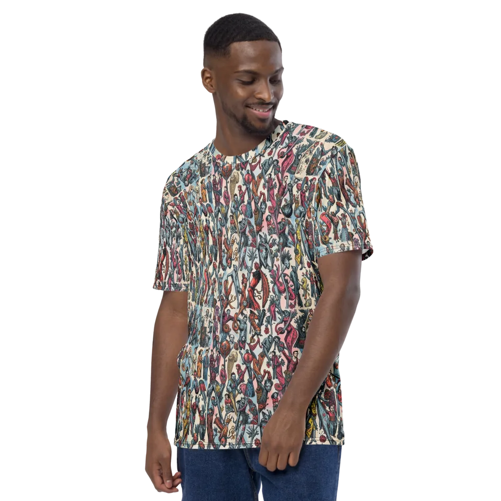 Freakshow Fête on Men's Crew Neck T-Shirt — Left