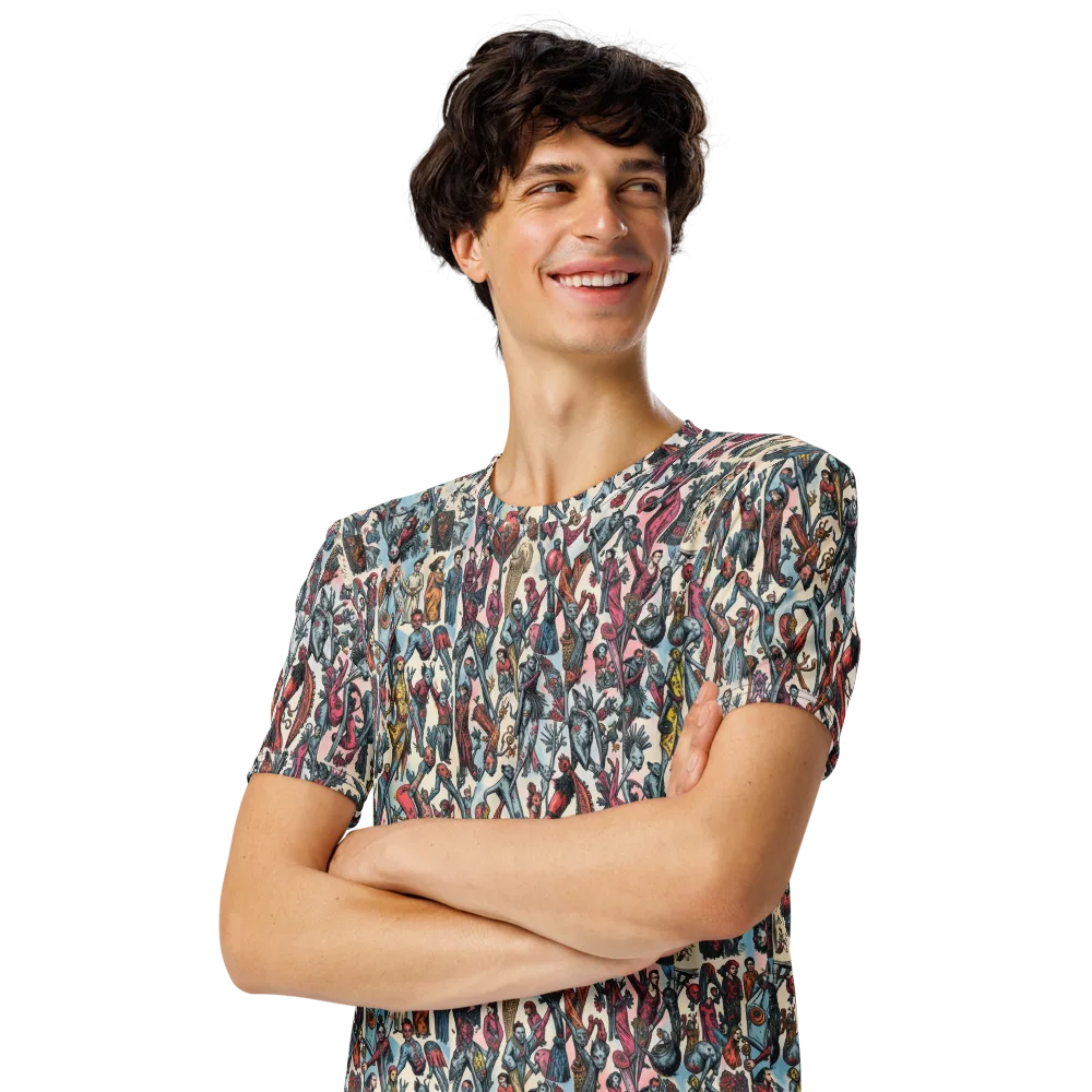 Freakshow Fête on Men's Crew Neck T-Shirt — Left Front