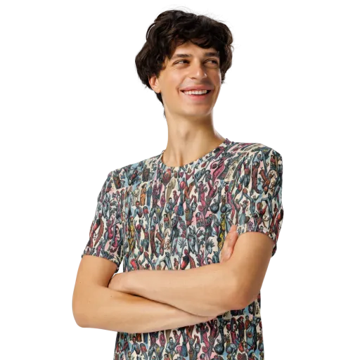 Freakshow Fête on a Men's Crew Neck T-Shirt