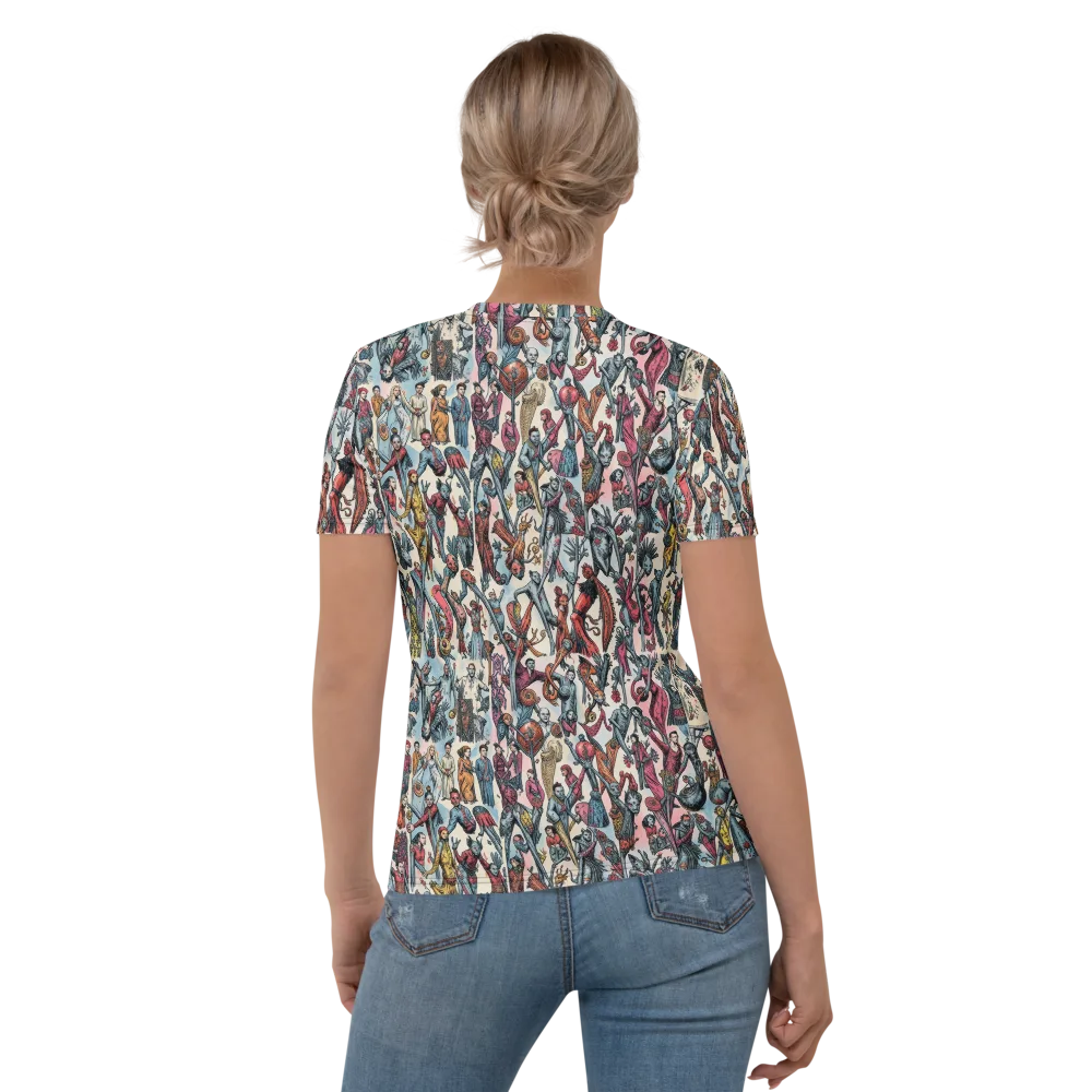 Freakshow Fête on Women's Crew Neck T-Shirt — Back
