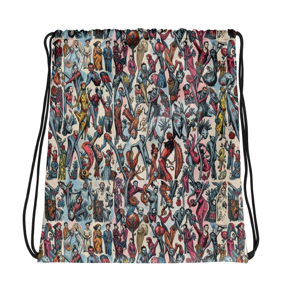 Freakshow Fête on Drawstring Bag — Photo